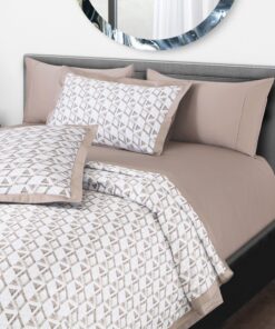 Luxury Geometric King Size Bedsheet Set - Image 3