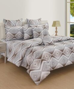 Luxury Geometric King Size Bedsheet Set - Image 4