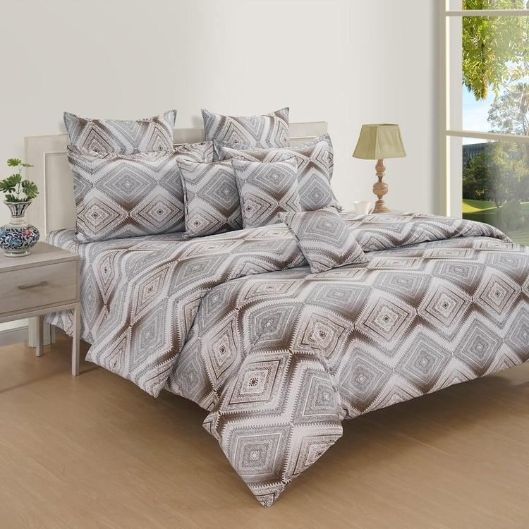Luxury Geometric King Size Bedsheet Set - Image 4