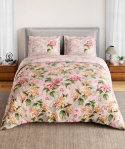 Elegant Floral Double Bedsheet Set
