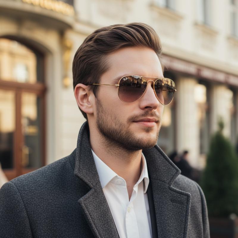 Classic Men's Aviator Sunglasses - Image 2
