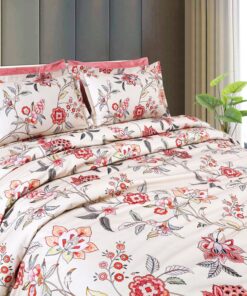 Elegant Floral Double Bedsheet Set - Image 4
