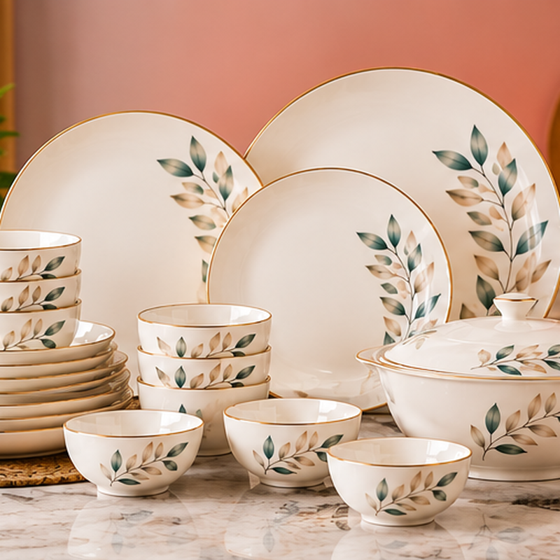 Premium Ceramic Dinner Set - Image 3